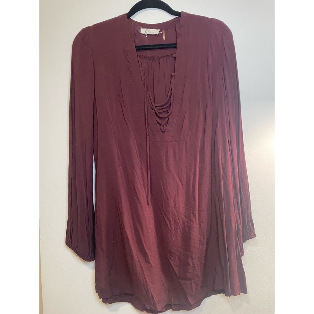 Burgundy Tunic Dress